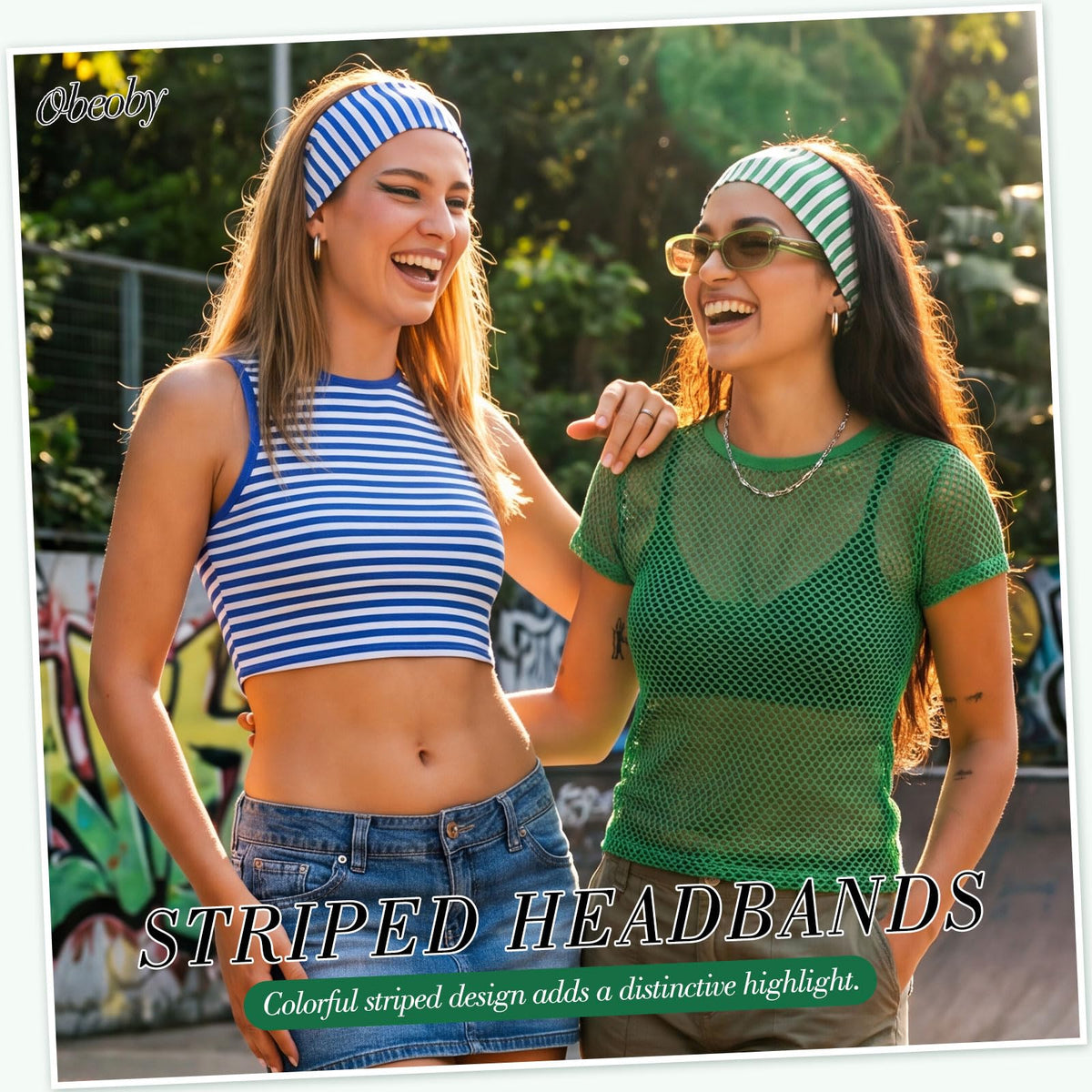 obeoby headbands in a stylish arrangement