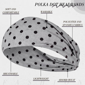 obeoby Polka Dot Headbands displayed on a table