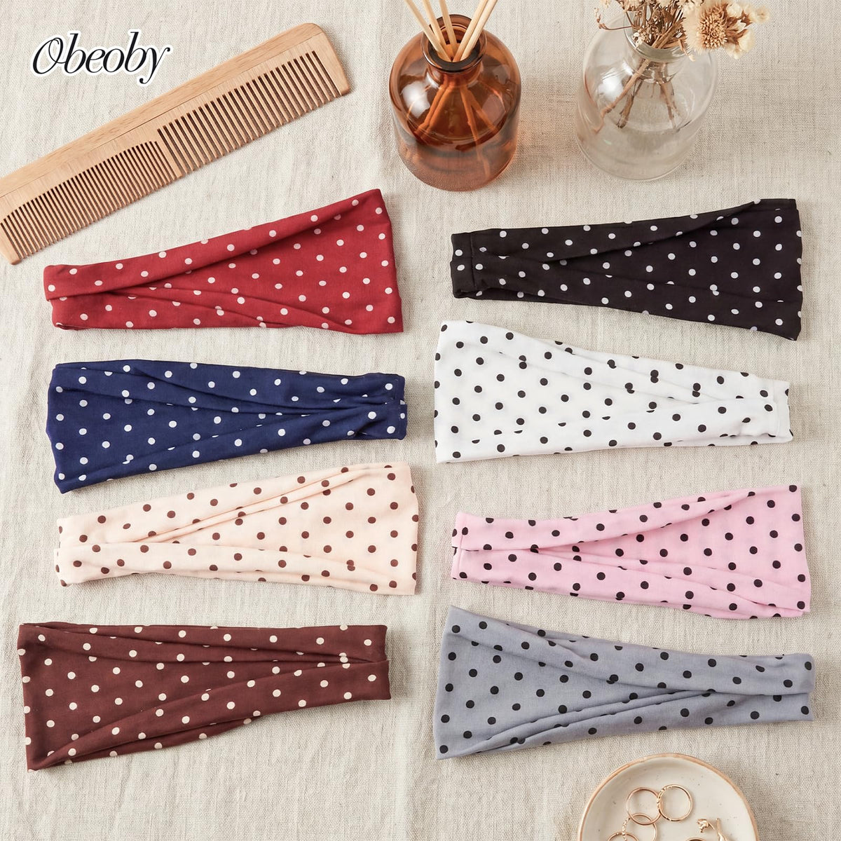 obeoby Polka Dot Headbands in different styles
