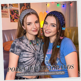 obeoby Polka Dot Headbands in packaging