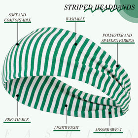 obeoby striped headbands displayed on a flat surface