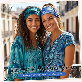 obeoby Tie Dye Headbands in packaging display