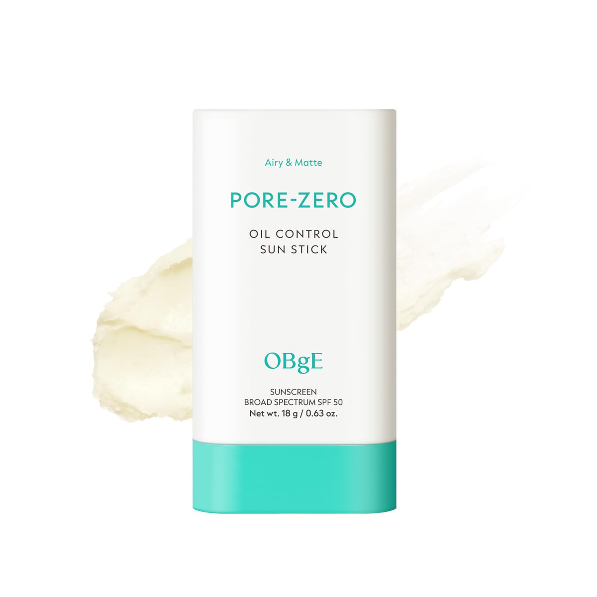 OBgE Pore Zero Oil Control Sunstick SPF 50 front view