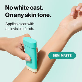 OBgE Pore Zero Oil Control Sunstick SPF 50 in hand
