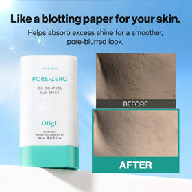 OBgE Pore Zero Oil Control Sunstick SPF 50 travel size