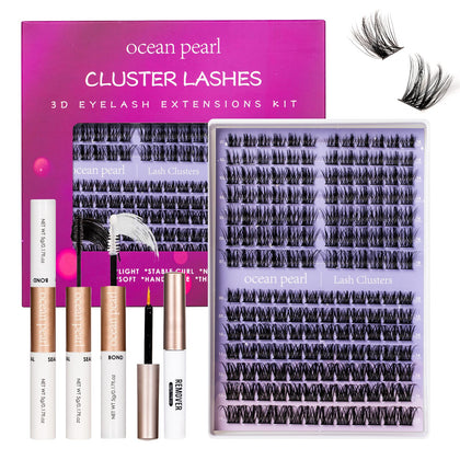 Ocean Pearl 168Pcs Manga Lash Clusters Kit front view