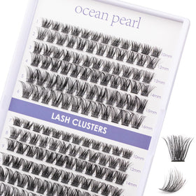 Ocean Pearl Lash Clusters 144Pcs individual lashes front view