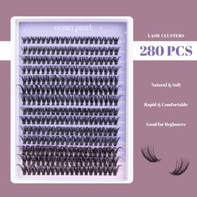 Ocean Pearl Lash Clusters packaging side view