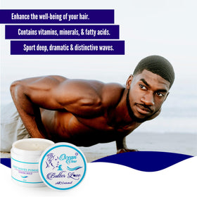 OCEAN VIEW DEEP WAVES POMADE open jar view