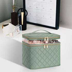 OCHEAL Large Makeup Bag lifestyle scene on vanity