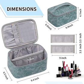 OCHEAL Makeup Bag back view with pocket
