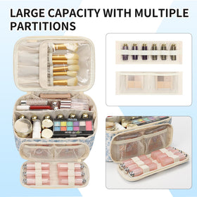 OCHEAL Makeup Bag compact size in hand