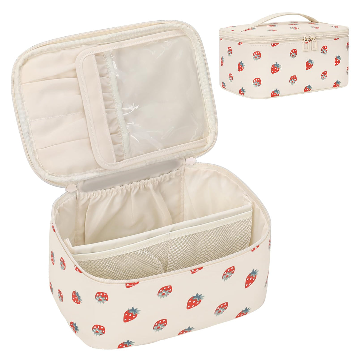 OCHEAL Makeup Bag dimensions displayed