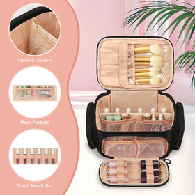 OCHEAL Makeup Bag front panel with pockets