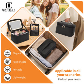 OCHEAL Makeup Bag in travel setting