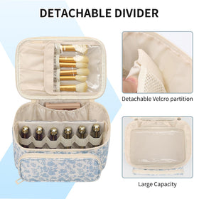 OCHEAL Makeup Bag open showing organised compartments