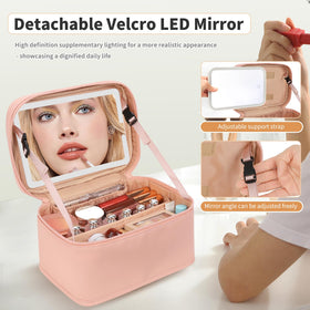 OCHEAL Makeup Bag showing detachable storage compartment