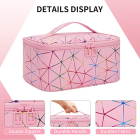 OCHEAL Makeup Bag showing separate brushes compartment