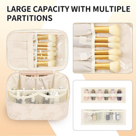 OCHEAL Makeup Bag side view showcasing zippers