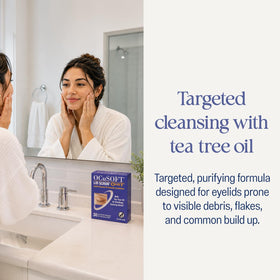 OCuSOFT Lid Scrub Oust Eyelid Cleanser pads close-up