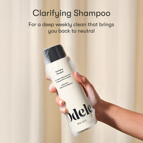 Odele Clarifying Shampoo 13 fl oz back view with ingredients