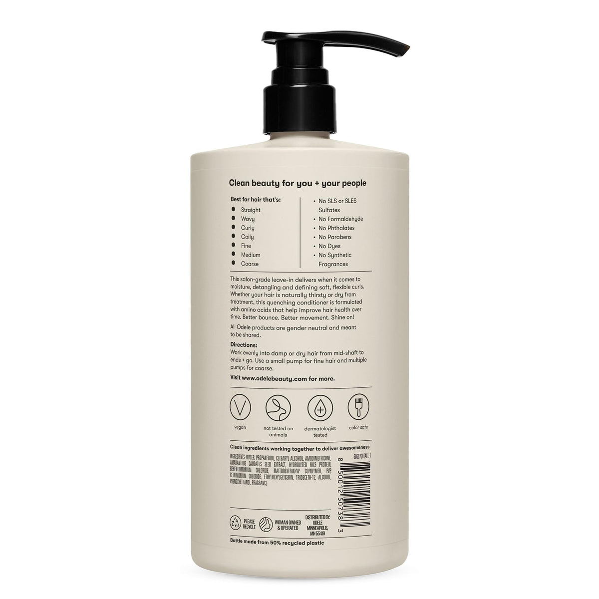 Odele Vegan Leave-In Conditioner 32 fl oz with other hair care products
