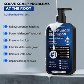 oely Antifungal Shampoo 345g side view