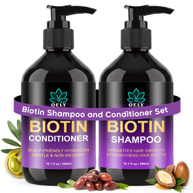 oely Hair Growth Shampoo and Conditioner Set front view