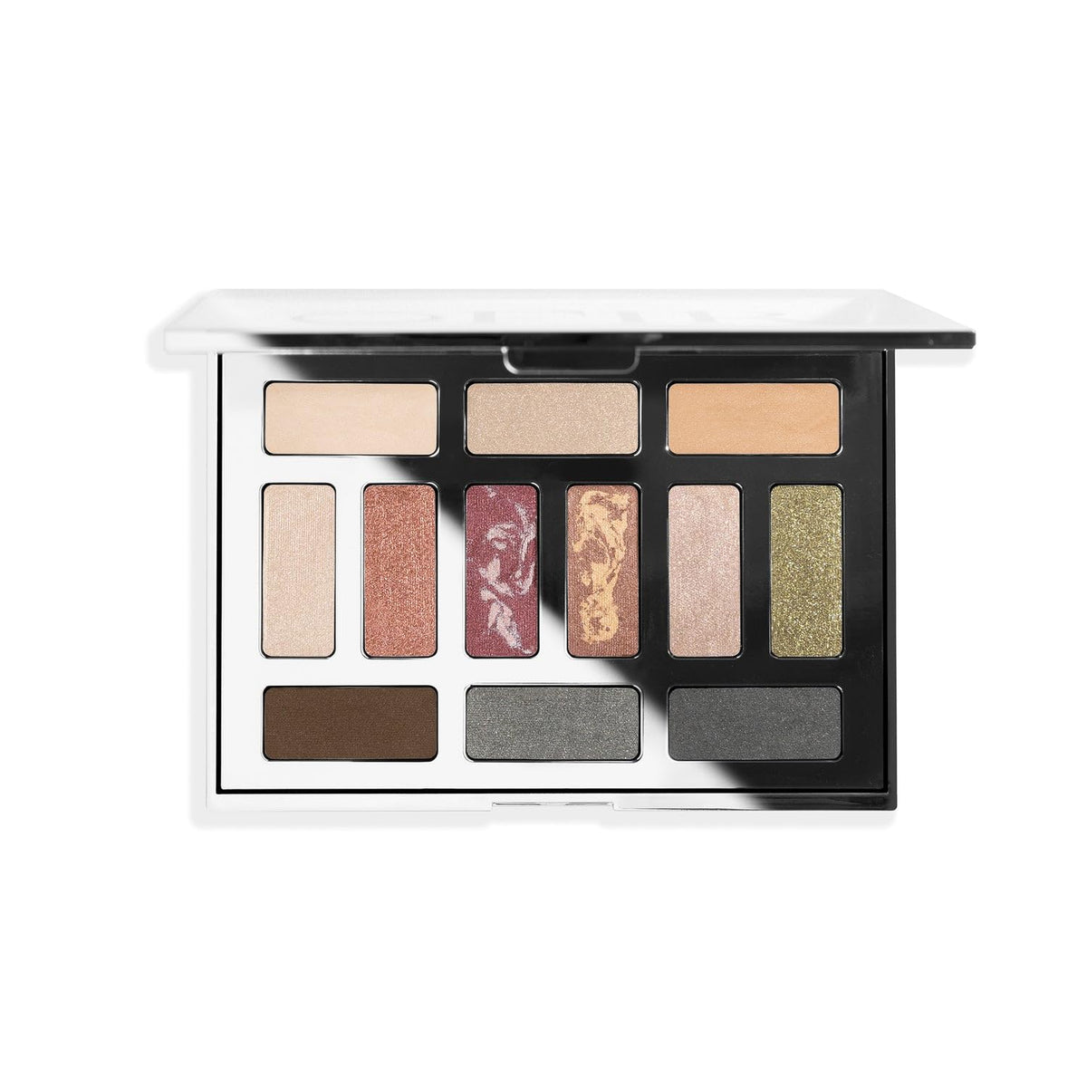OFIR Eyeshadow Palette 12 Shades front view with mirror