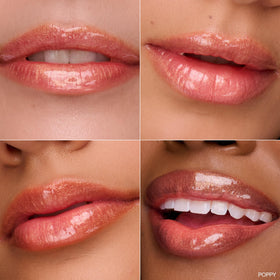 Ogee Beyond Clean Lip Gloss in Poppy shade close-up