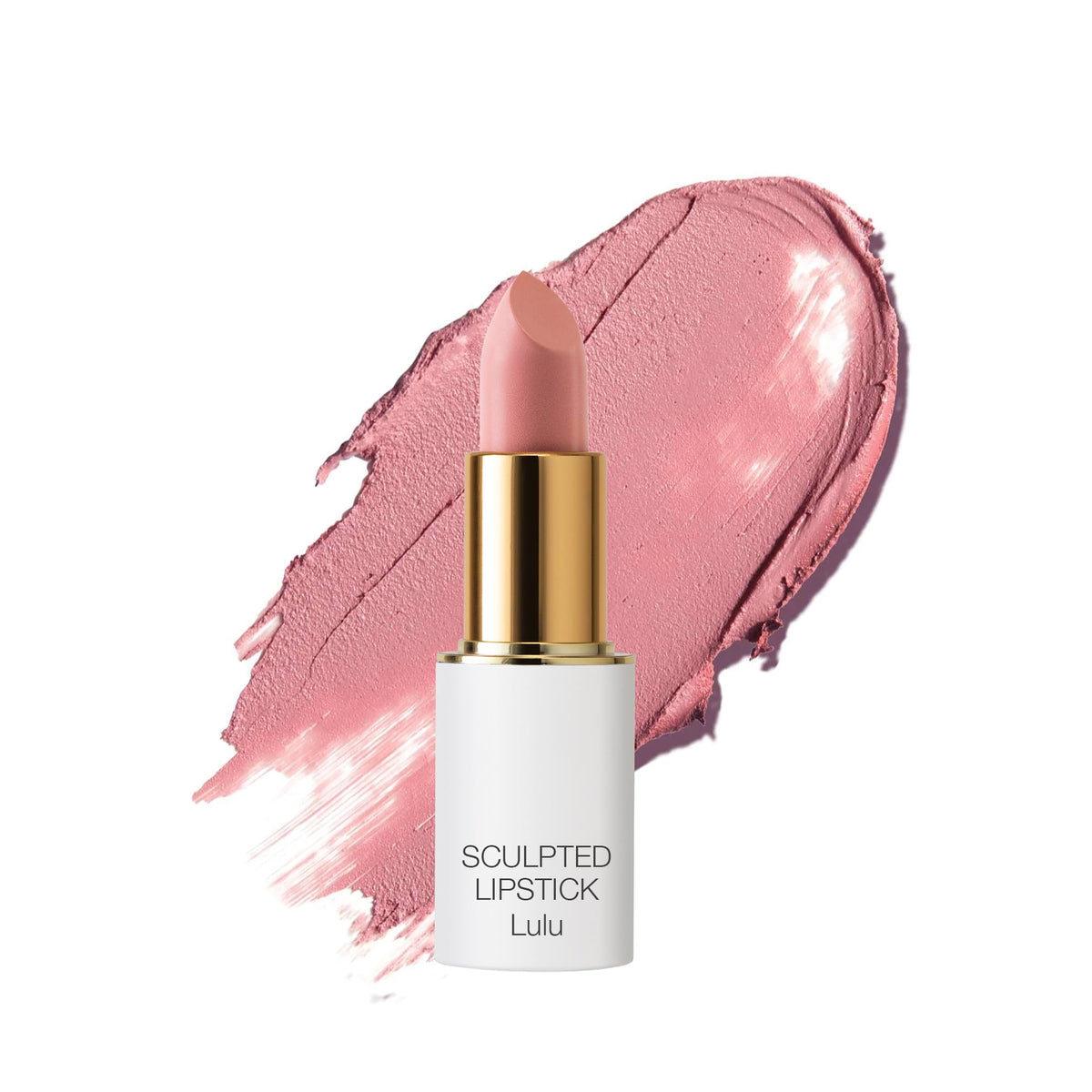 Ogee Full Bloom Sculpted Lipstick Lulu White Pink front view