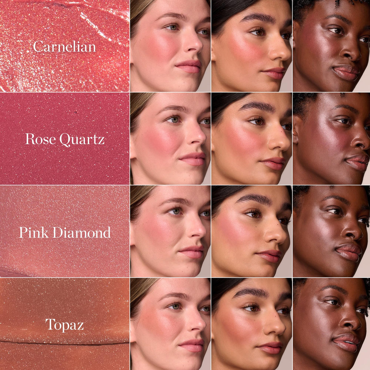 Ogee Sculpted Face Stick Pink Diamond showing texture