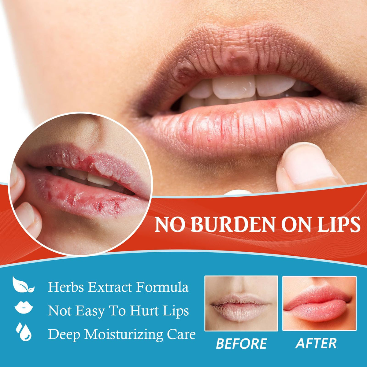 OGoeesy Natural Healing Lip Balm applied on lips