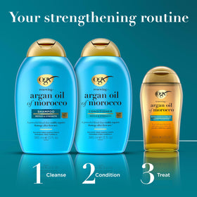 OGX Argan Oil ingredients list on packaging