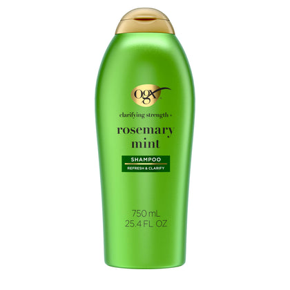 OGX Clarifying Strength Rosemary Mint Shampoo front view 25.4 fl. oz
