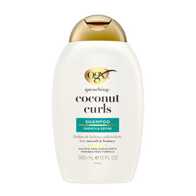 OGX Coconut Curls Shampoo back view showing ingredients