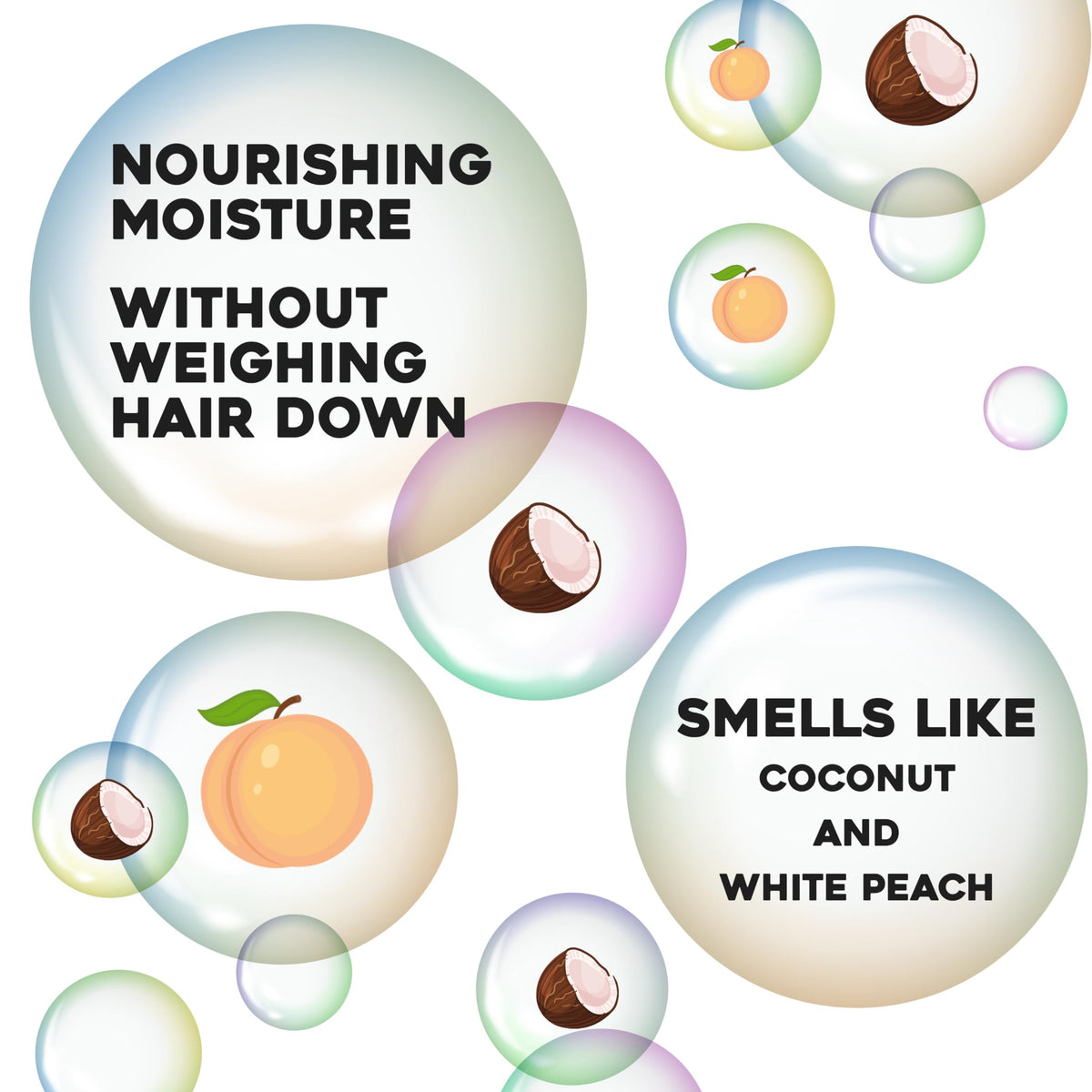 OGX Coconut Milk Hair Serum bottle with tropical background