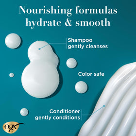 OGX Coconut Milk Shampoo and Conditioner set displayed together