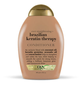OGX Ever-straightening Shampoo and Conditioner set with ingredients
