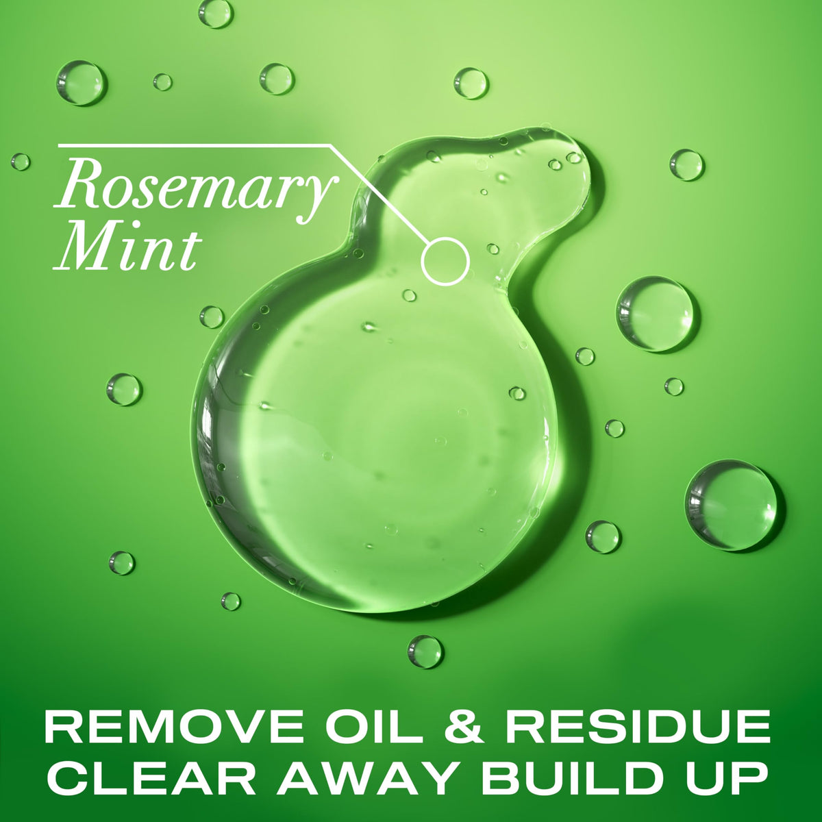 OGX Extra Strength Rosemary Mint Shampoo lathering on hair
