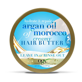 OGX Hydrate & Repair Argan Oil Creamy Hair Butter side view