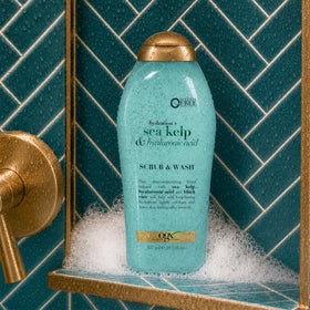 OGX Hydration + Sea Kelp & Hyaluronic Acid Body Scrub side view