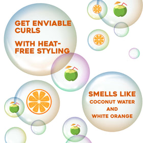OGX Locking + Coconut Curls Air Dry Cream with coconut and honey ingredients