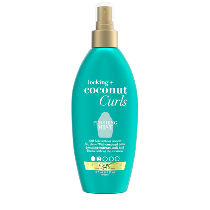 OGX Locking + Coconut Curls Finishing Mist 6 Fl Oz front view
