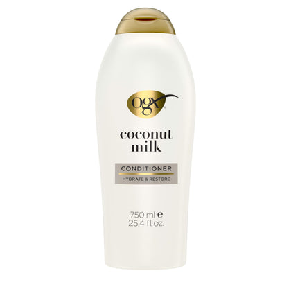 OGX Nourishing Coconut Milk Conditioner front view 25.4 fl. oz