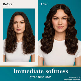 OGX Nourishing + Coconut Milk Conditioner front view with 13 fl. oz bottle
