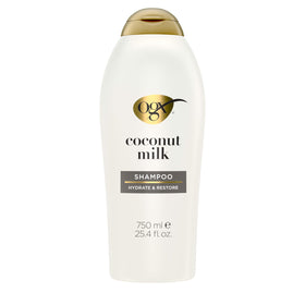 OGX Nourishing + Coconut Milk Shampoo 25.4 fl. oz front view
