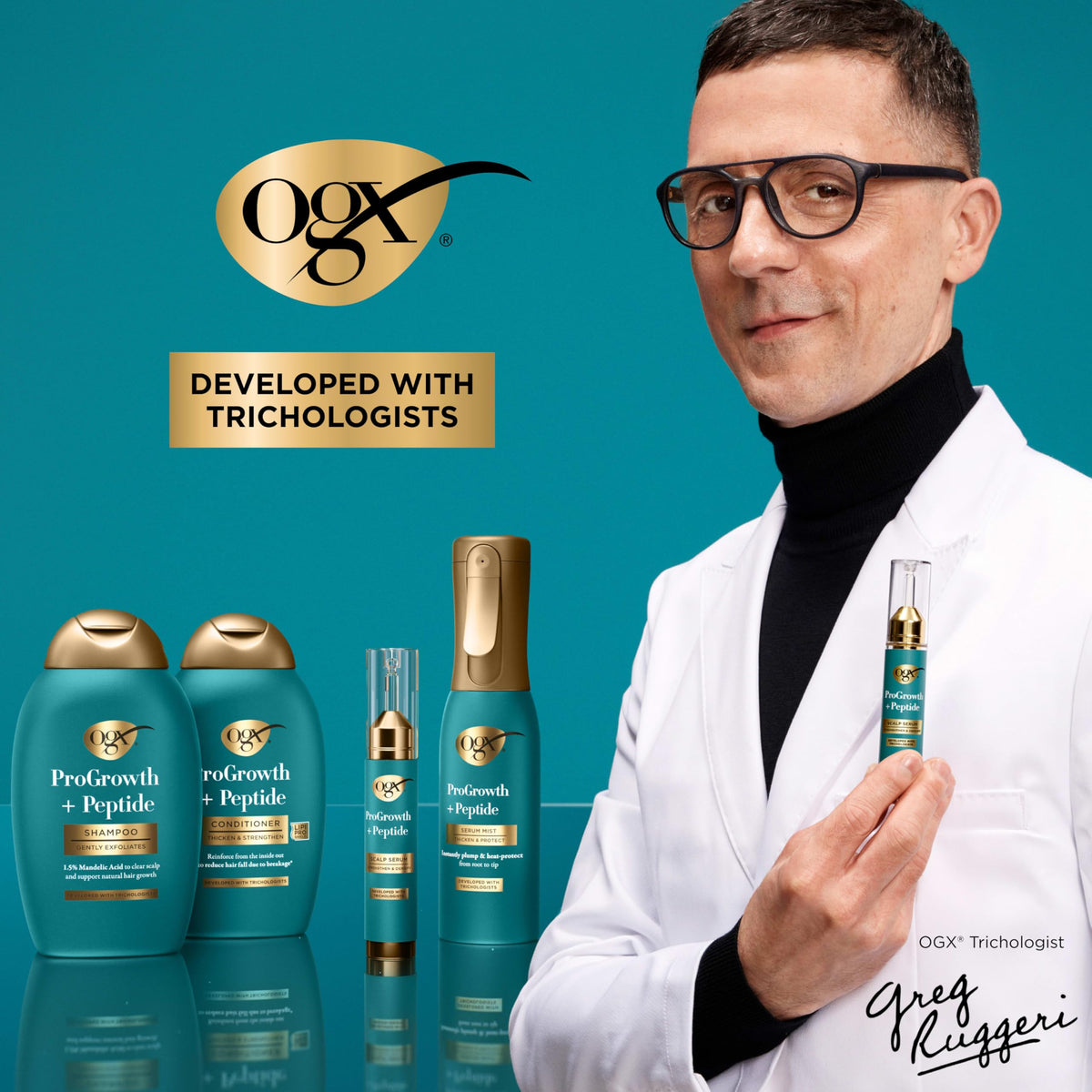 OGX ProGrowth + Peptide Conditioner ingredients list