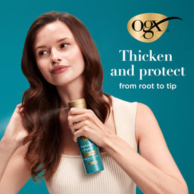 OGX ProGrowth + Peptide Serum Mist packaging details