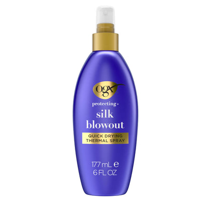 OGX Protecting + Silk Blowout Thermal Spray 6 fl. oz front view